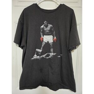 Muhammad Ali - Liston Knock‎ Out - Black Graphic T Shirt - The Greatest - XL
